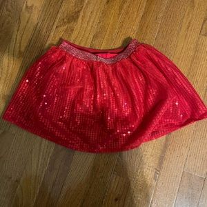 Children’s Place Red Glitter Skirt